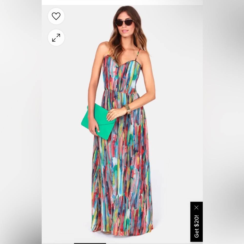 Jack by BB Dakota Maxi Multi Color Dress